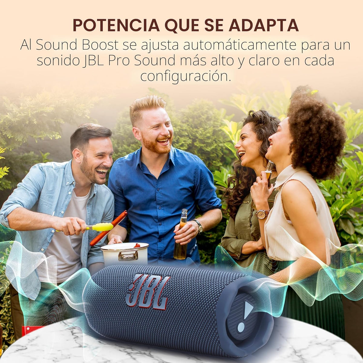 JBL Altavoz Bluetooth portátil Flip 7, IP68 impermeable, a prueba d...
