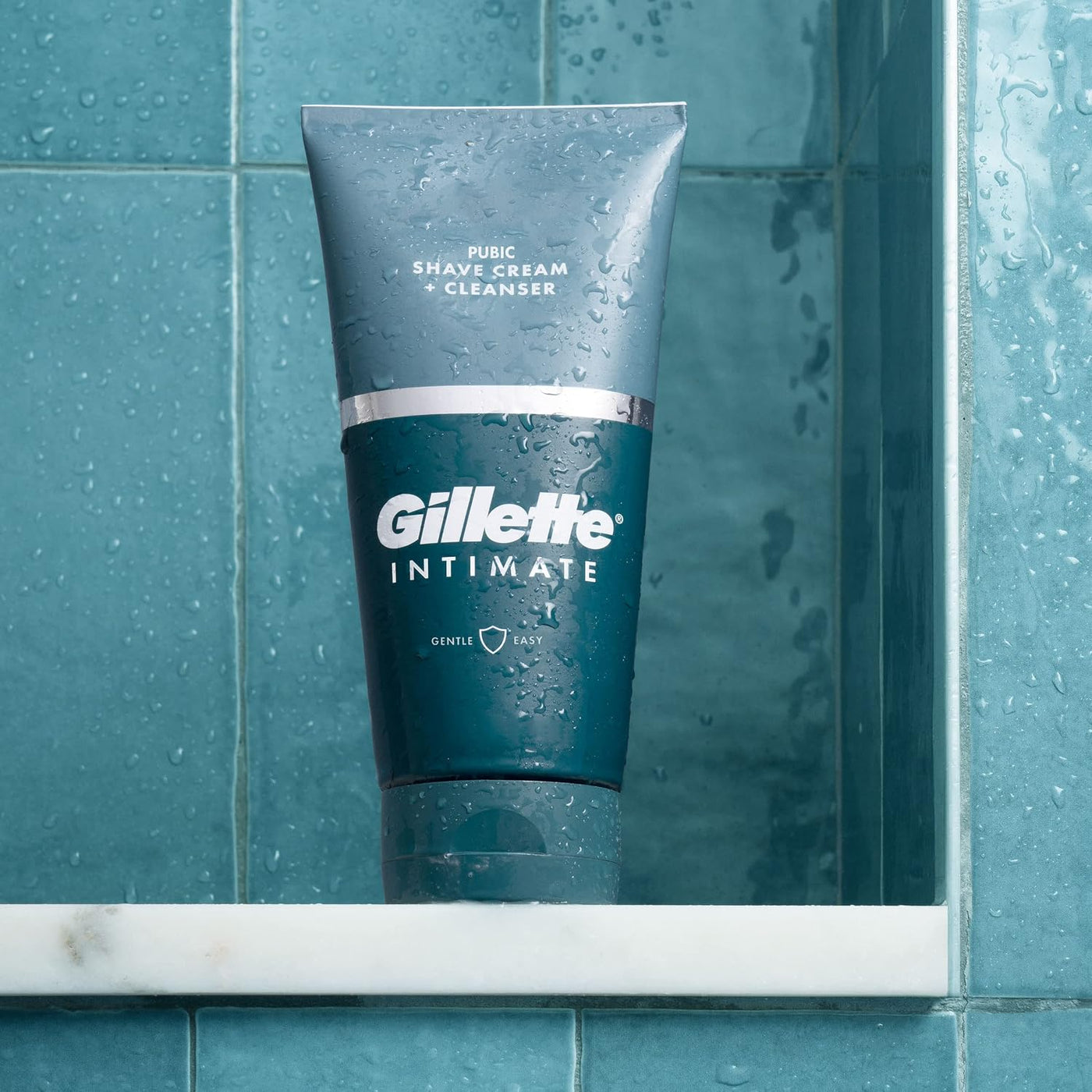 Gillette Intimate 2 en 1 Crema de Afeitado Púbico + Limpiador, Fórm...