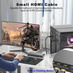 Cable HDMI de 6 pies, paquete de 10, blindado 4K HDMI 2.0 cable CL3