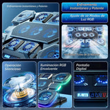 Almohadilla de refrigeración para laptop para videojuegos, 11 venti...