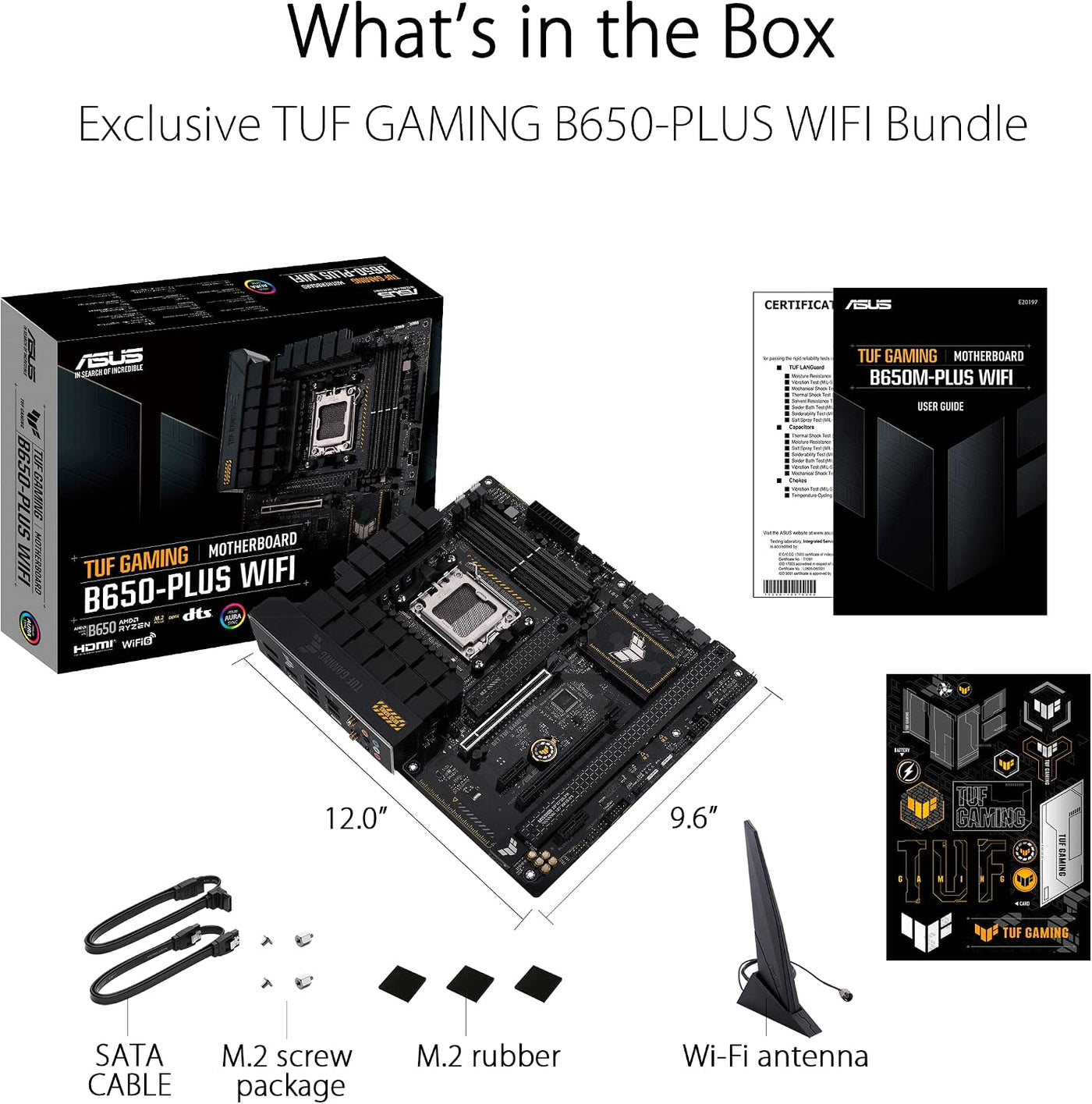 ASUS TUF Gaming B650-PLUS WiFi AMD B650 AM5 Ryzen™ Desktop 9000 800...
