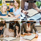 Paquete de 20 Diarios para Escritura, Cuadernos con Rayas Universitarias a Granel, Cuadernos de Tapa Dura (200 Páginas) para Toma de Notas, Diarios con Viñetas para Hogar, Escuela, Oficina