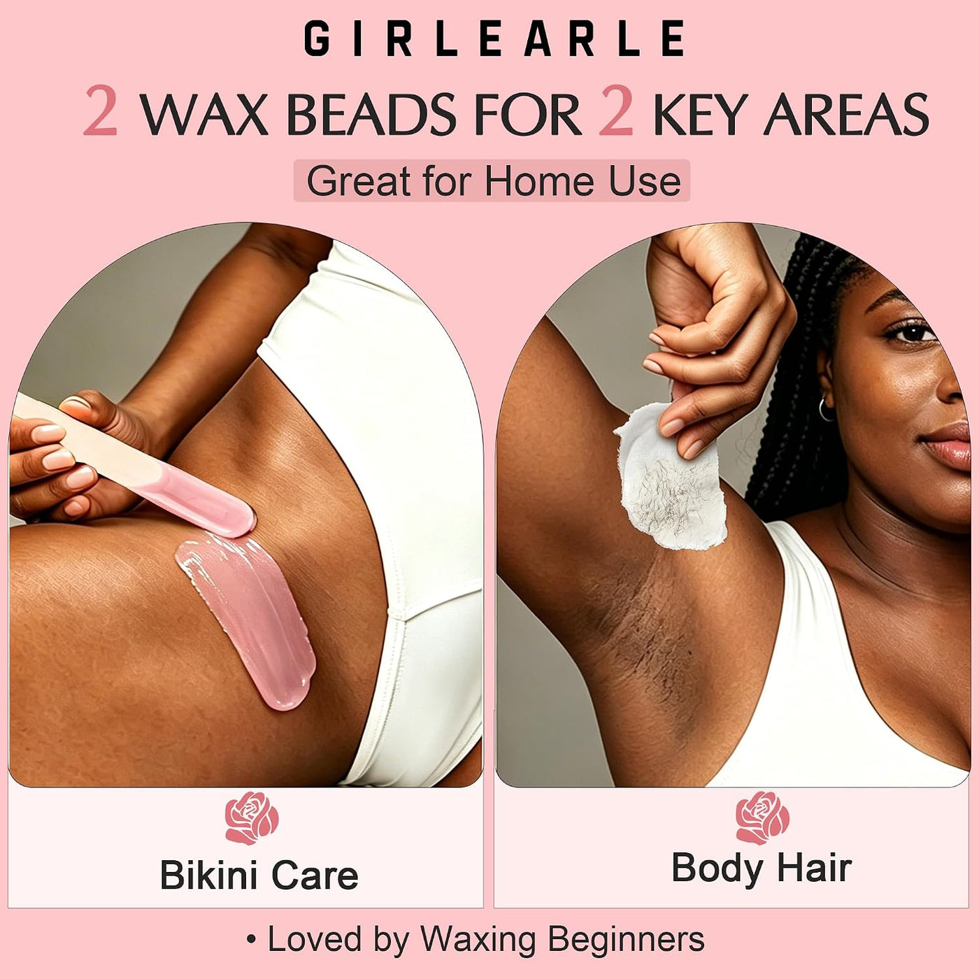 GIRLEARLE Kit de cera digital premium para mujeres con piel sensibl...