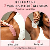 GIRLEARLE Kit de cera digital premium para mujeres con piel sensibl...