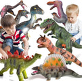 Gzsbaby 8 juguetes de dinosaurio jumbo para niños pequeños de 3 a 5 a 7 años, recuerdos perfectos de fiesta de dinosaurios, regalos de cumpleaños
