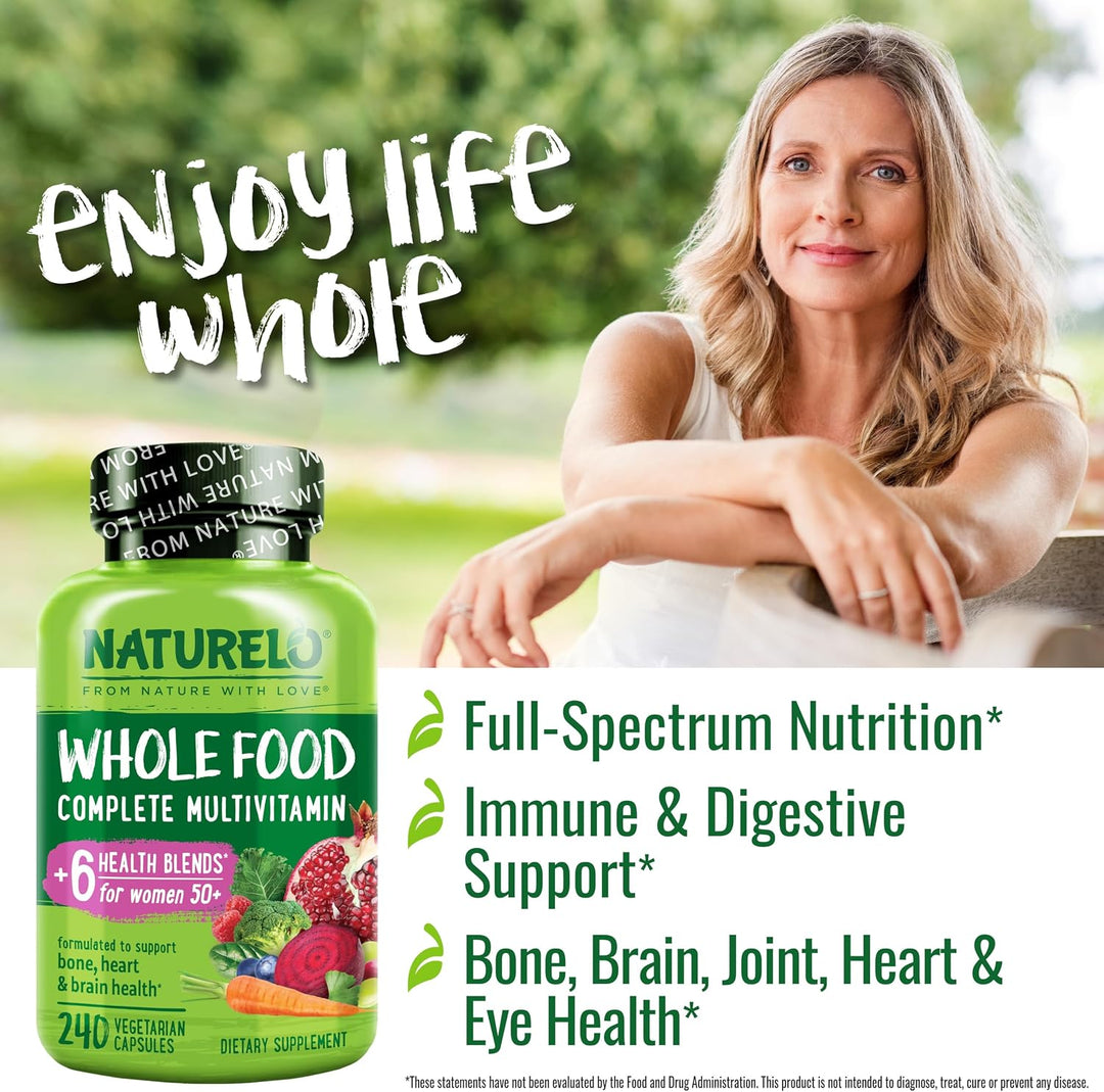NATURELO Multivitamínico de Alimentos Integrales para Mujeres 50+ (...