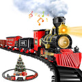 Juego de Tren BainGesk, Juego de Tren de Navidad con Vapor, Luz y Sonidos, Juguete de Tren Eléctrico para Niños y Niñas, Juego de Tren de Navidad para Debajo del Árbol, Regalos para Niños de 3, 4, 5