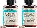 NatureWise Multivitamínico para mujeres + apoyo al estrés con alime...