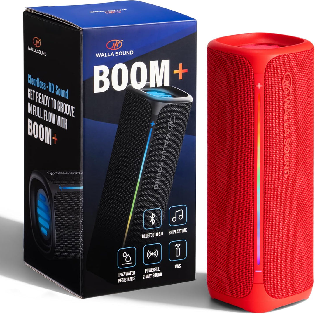 Walla Boom+ Altavoz Bluetooth portátil \u2013 Audio de alta potenci...