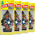 LITTLE TREES - Ambientador de coche | Árbol colgante que proporciona un aroma de larga duración para el automóvil y el hogar | 24 ambientadores | Supernova