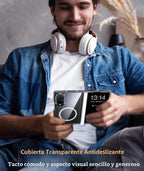 FNTCASE Funda transparente para Samsung Galaxy Z-Fold-8, protección