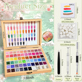 GZIXBDA Paleta de esmaltes de gel y herramientas de 57 colores | Pi...