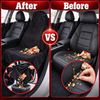 Funda de toalla para asiento de automóvil, gris, impermeable