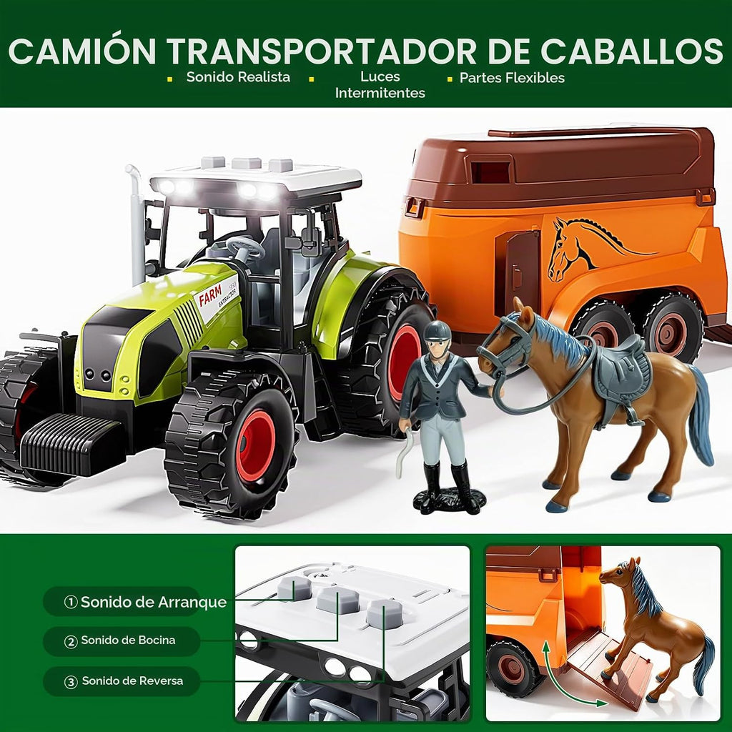 Juego de caballos para niños, juguetes de caballos para niñas y