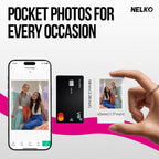 NELKO Flow - Impresora fotográfica de 2 x 3 para imanes y transferencias