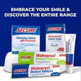 Secure Adhesivo para Dentaduras Impermeable - Sin Zinc - Extra Fuer...