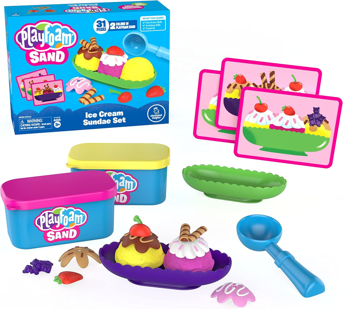 Educational Insights Playfoam Sand Set de Copa de Helado