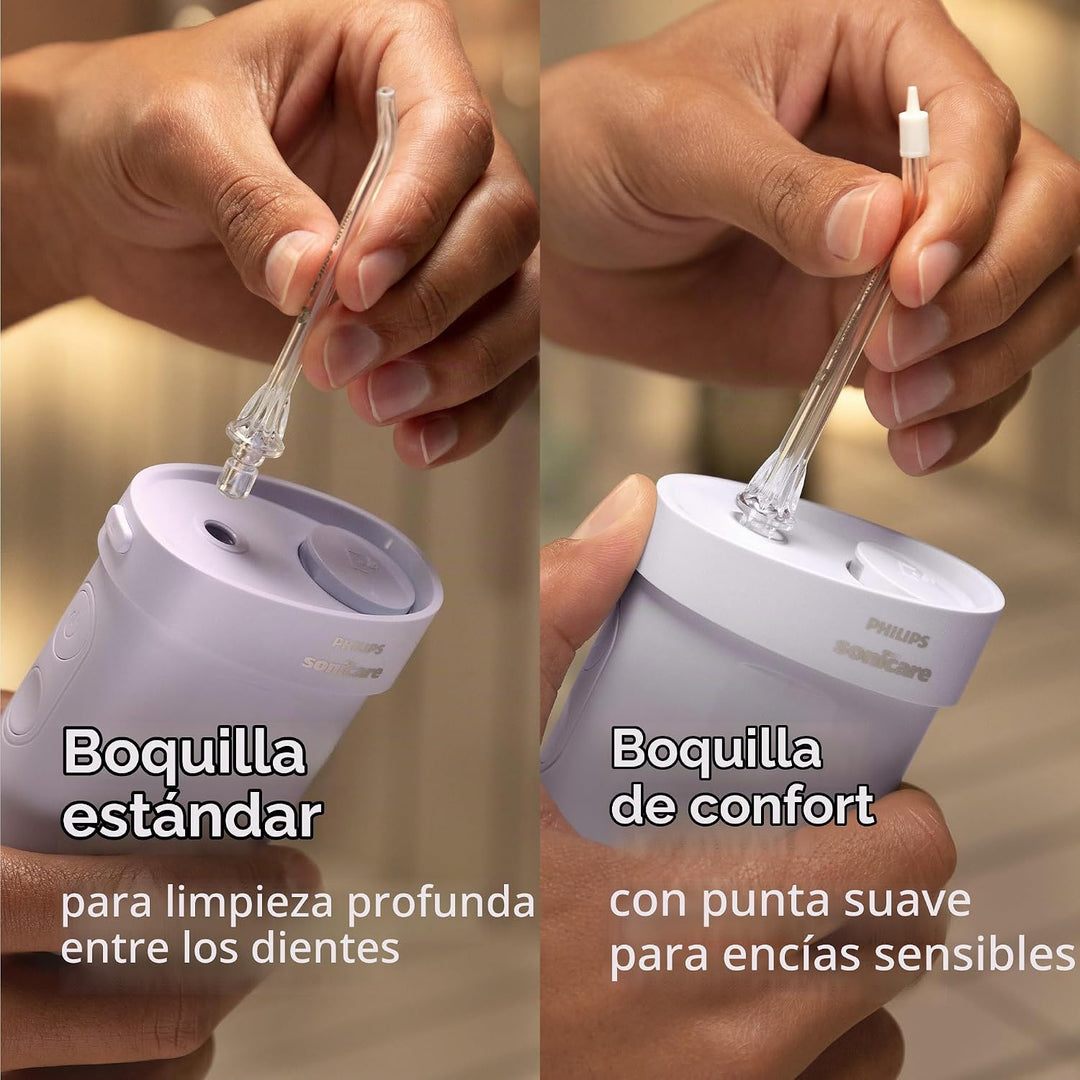 Philips Sonicare Compact Flosser 1000, morado, Cepillo de dientes e...