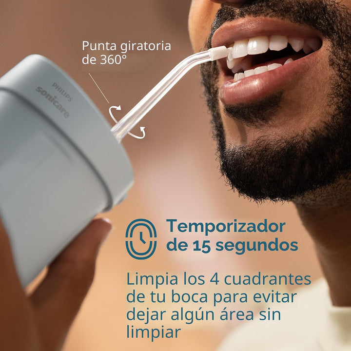Philips Sonicare Irrigador Compacto 1000, Irrigador Dental de Agua...