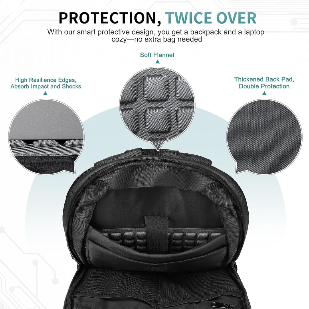 SUIKIHUM Mochila delgada para laptop para hombres y mujeres, bolsa...