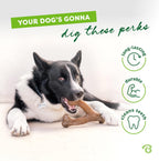Benebone Wishbone - Juguete masticable duradero para perros para masticadores agresivos, fabricado en Estados Unidos, gigante, sabor a tocino real