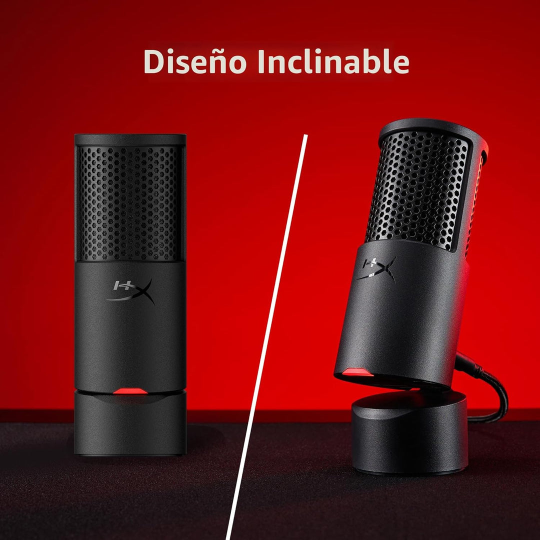 HyperX SoloCast 2 - Micrófono condensador USB para juegos para PC,...