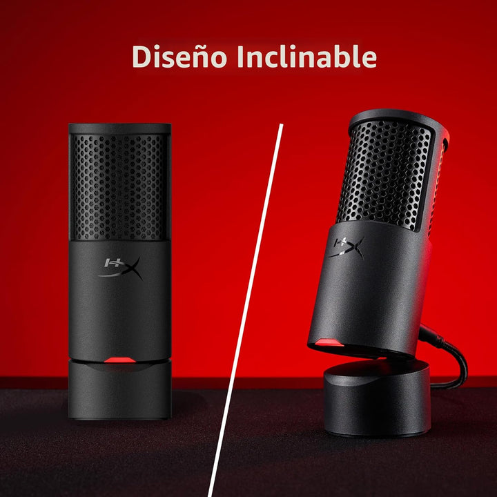HyperX SoloCast 2 - Micrófono condensador USB para juegos para PC,...