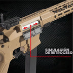 EMERBU Pro-Grade Gel Splat Blaster ARP9 Plus - Dispensador Automático de Gel Splatter 12 Orbes por Segundo - Alimentado por Batería Recargable de 7.4V (Compatible con 11.1V) - Juego al Aire Libre para Actividades en Equipo para Mayores de 15 años