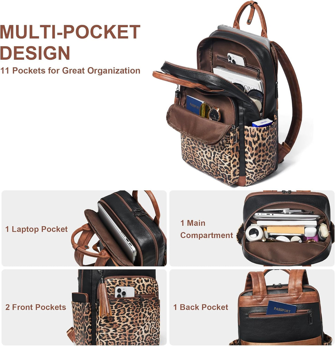 Shrrie Mochila para computadora portátil para mujer, 15.6 pulgadas,...