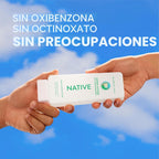 Native Loción de protección solar de pera y agua de coco SPF 30