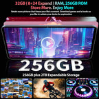 QDDQ Tableta de 13 pulgadas, tableta Android 16 con teclado, 32GB+256GB+2TB