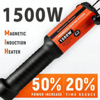 Herramienta de extracción de pernos por inducción, 1500W 110V calentador de inducción portátil magnético con 8 bobinas, herramienta calentadora de pernos de calentamiento rápido 25S para retirar tornillos oxidados, tuercas y pernos atascados
