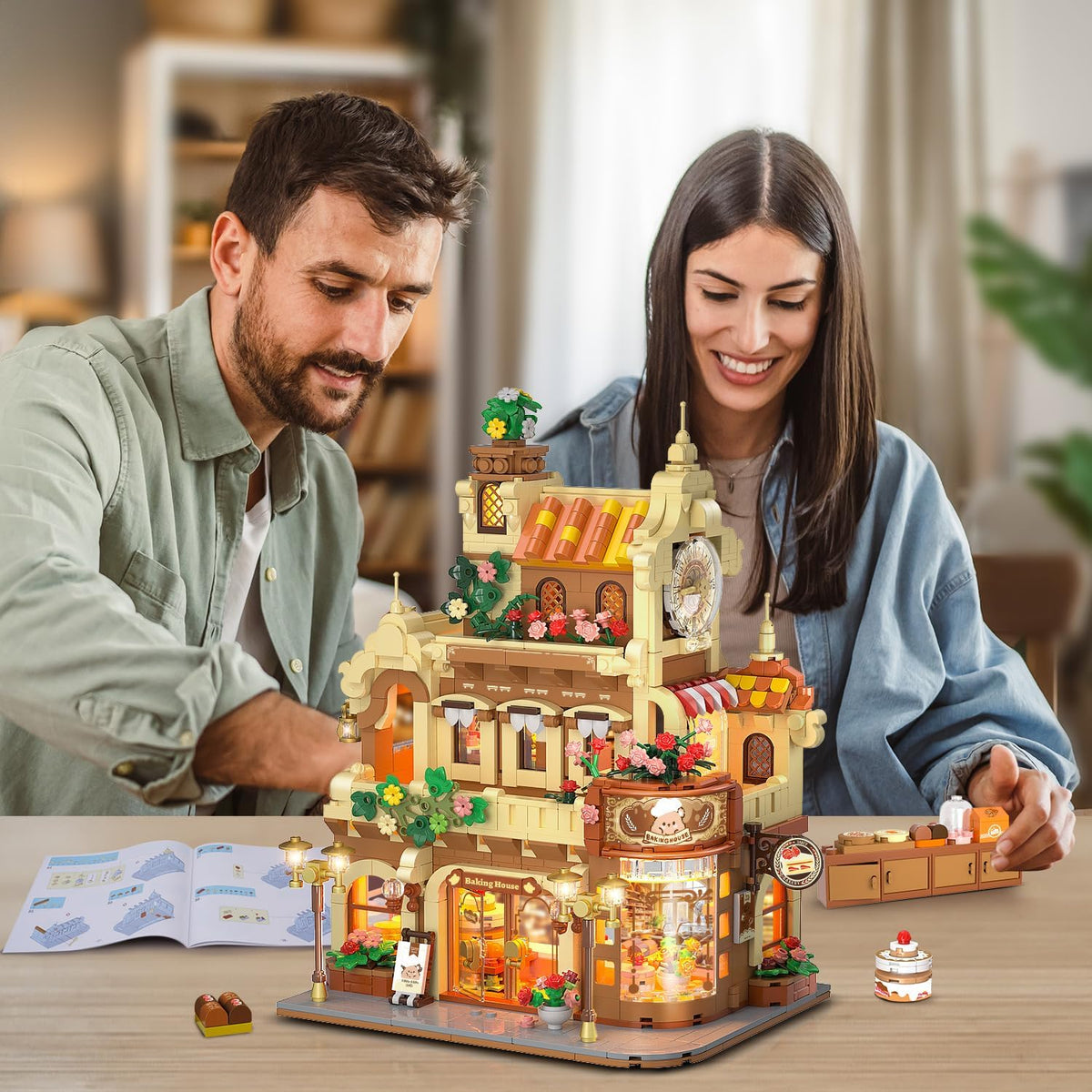 City Bakery Cafe House - Juego de construcción de casa con