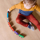 Melissa Doug Tren de madera vagones de tren