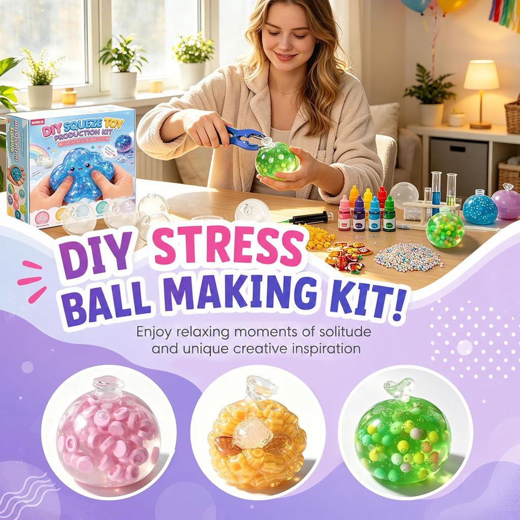 NODUJX Kit de fabricación de bolas antiestrés para hacer bricolaje, crea
