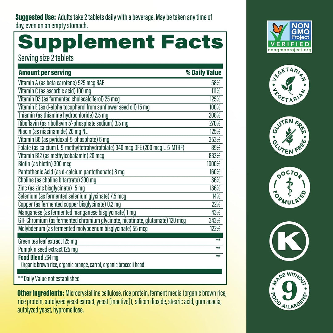 MegaFood Multivitamínico Avanzado para Hombres de 55+, Multivitamin...