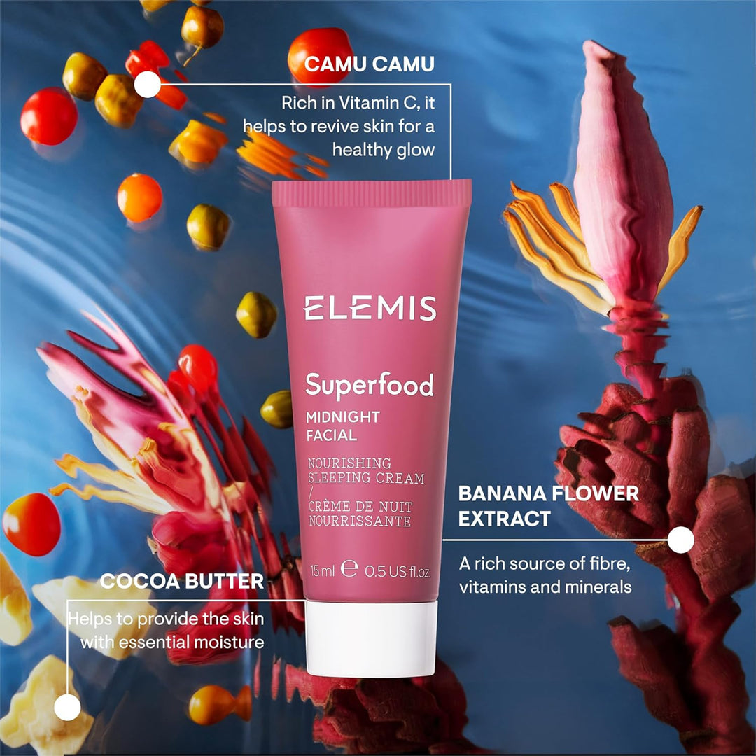 ELEMIS Superfood Midnight Facial, crema facial hidratante, hidratan...