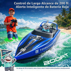 BEZGAR 2 paquetes de 10 pulgadas 15 KPH Fast RC Shark Barcos para niños