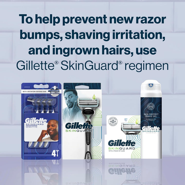 Gillette SkinGuard - Cuchillas de afeitar para hombre, 4 recambios...