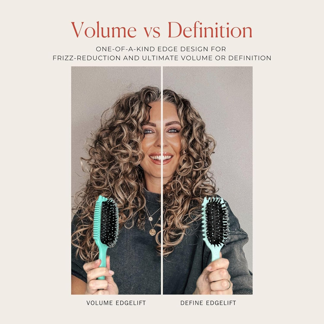Bounce Curl Define EdgeLift Brush, herramienta 5 en 1 para rizos, o...
