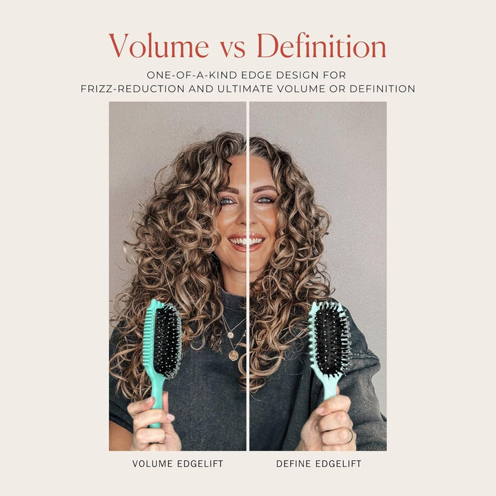 Bounce Curl Define EdgeLift Brush, herramienta 5 en 1 para rizos, o...