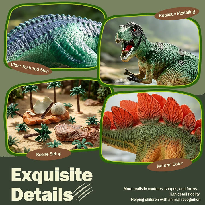 Juguetes de dinosaurios para niños Figuras de acción de dinosaurios...