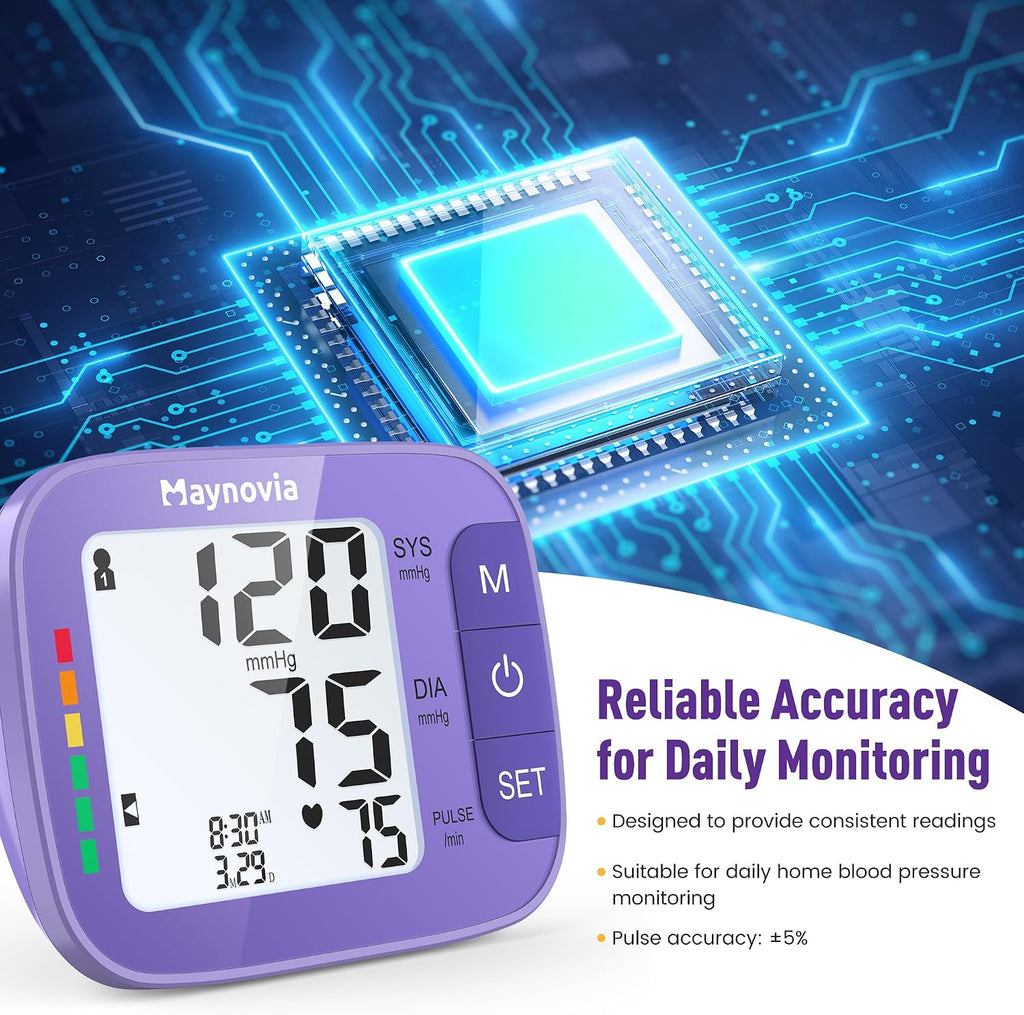 Monitor de presión arterial superior del brazo, puño de 8.6-16.5