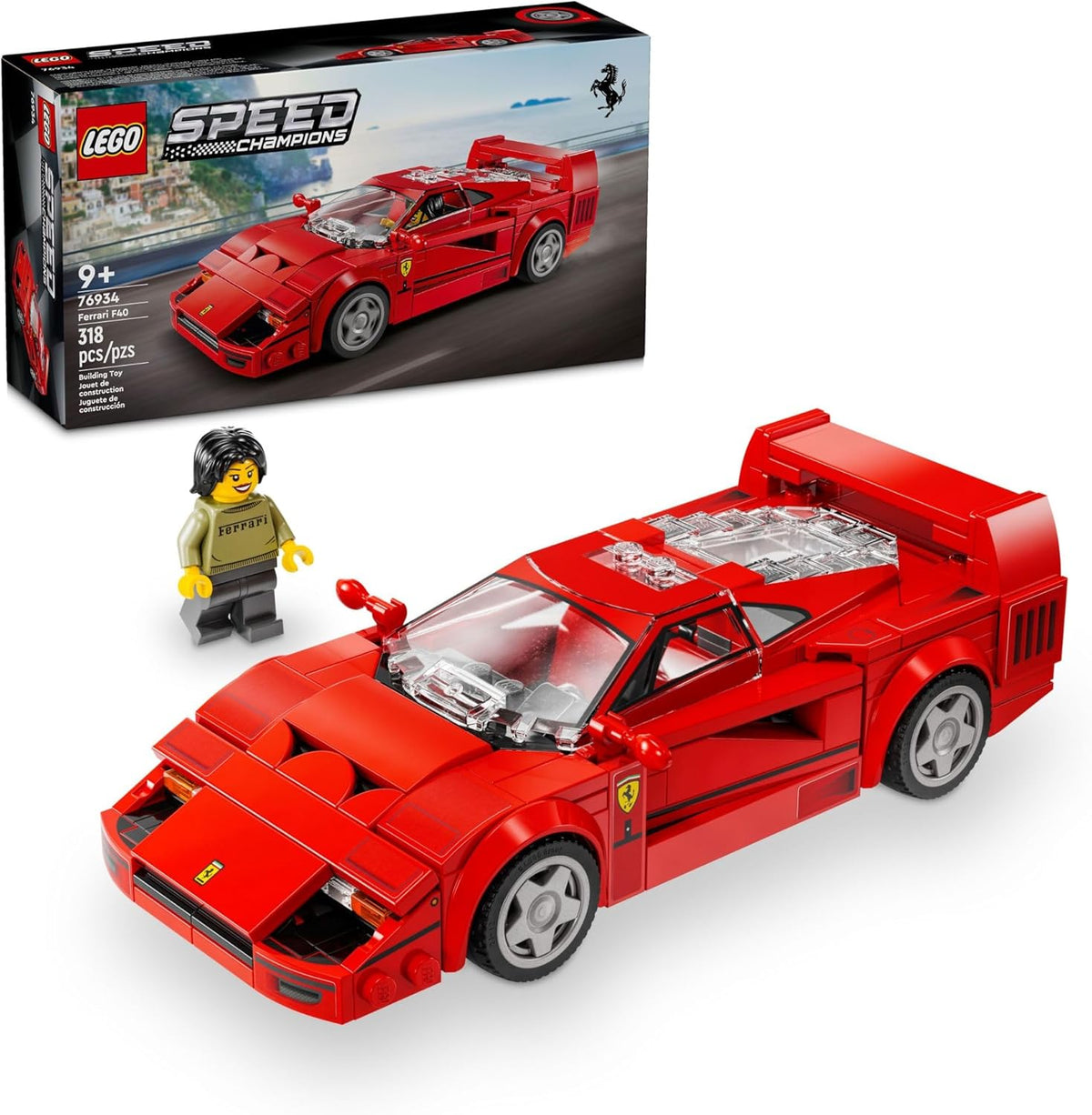 LEGO Speed Champions Ferrari F40 Supercar juego de