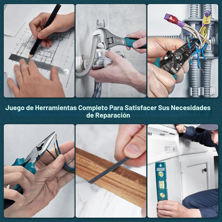 Sundpey Kit de herramientas para el hogar de 379 piezas, juego comp...
