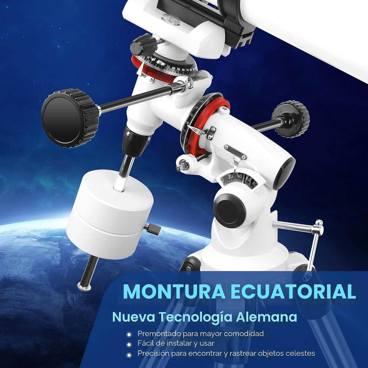 Telescopio de astronomía profesional 150EQ para adultos de alta
