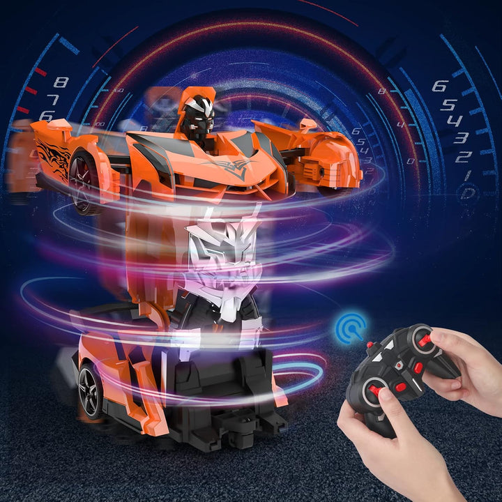 BLUEJAY Auto a control remoto que se transforma para niños de 4-7 y...
