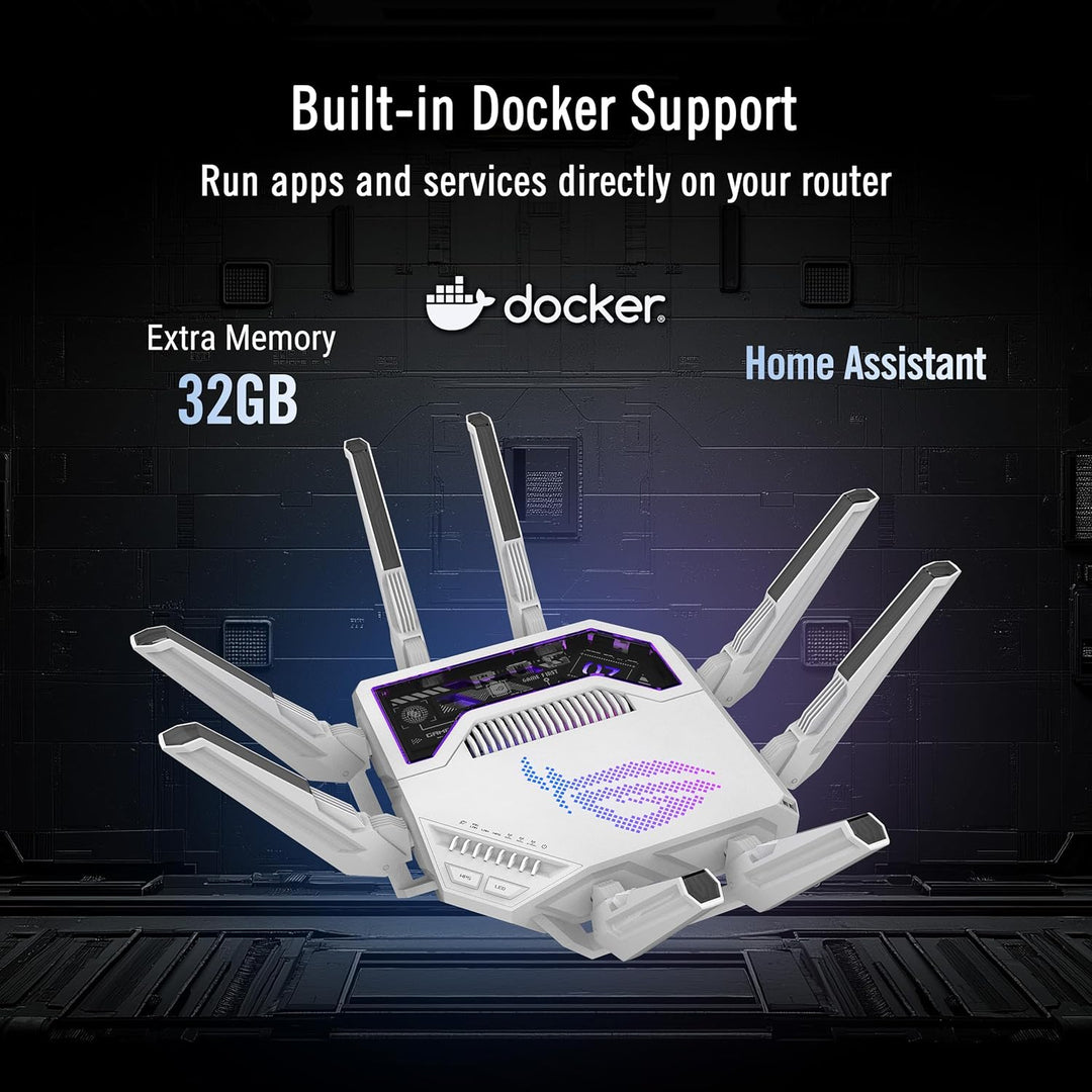 ASUS GT-BE19000AI Tri-Band WiFi 7 (802.11be) AI Gaming Router, anch...