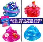 Kit de limo crujiente de unicornio para jardín de frutas, kit de limo brillante para pastel de pantalla de hielo, espuma, cubo de gelatina para recuerdos de fiesta, niños, niñas, cumpleaños, carnaval, tesoro, premios en el aula