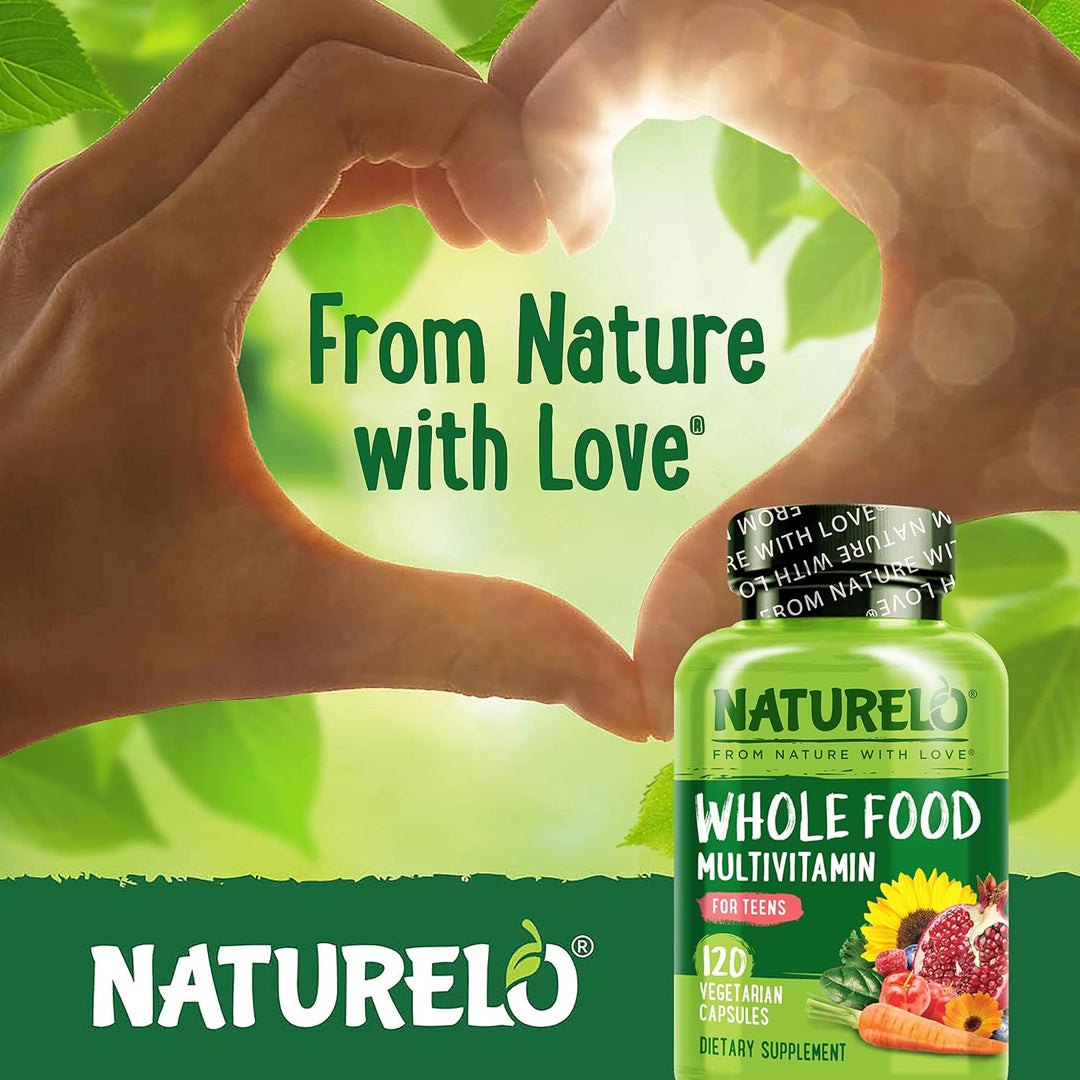 NATURELO Multivitaminas para Adolescentes Niñas\/Niños, 120 Cápsula...